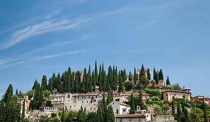 Image showing Roman Fort above Verona