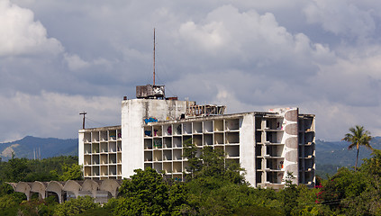 Image showing Ruined Hotel in Puerto Rico