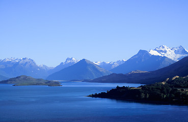 Image showing Queenstown and Remarkables range