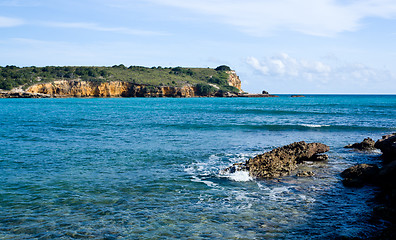 Image showing Rocky headland off Puerto Rico