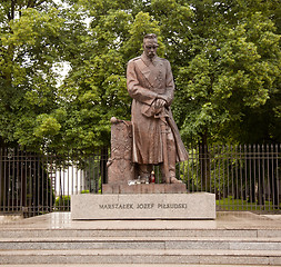 Image showing Statue of Pilsudski