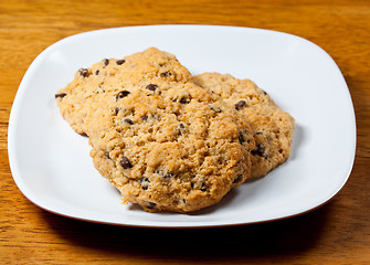 Image showing Homemade chocolate chip cookies