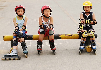 Image showing Boy skaters