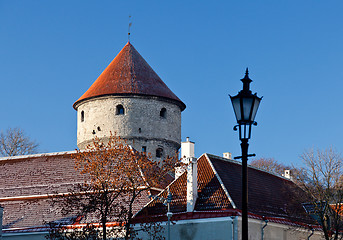 Image showing Town wall tower in Tallinn