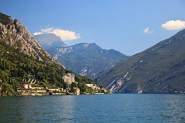 Image showing View up Lake Garda