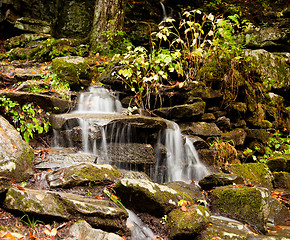 Image showing Waconah falls in Berkshires