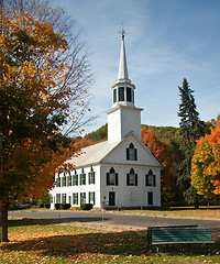 Image showing Townshend Church in Fall