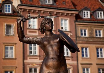 Image showing Mermaid Statue Warsaw