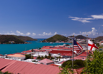 Image showing Town of Charlotte Amalie and  Harbor