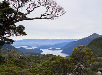 Image showing Queenstown and Remarkables range