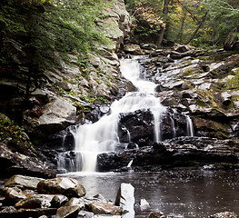 Image showing Waconah falls in Berkshires