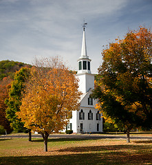 Image showing Townshend Church in Fall