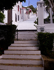 Image showing Steep steps in St Thomas