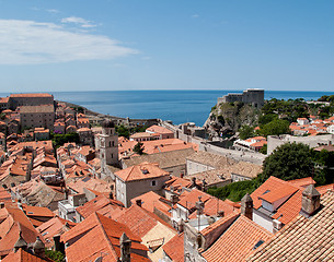 Image showing Dubrovnik roofs