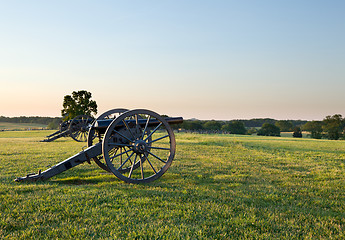 Image showing Cannons at Manassas Battlefield