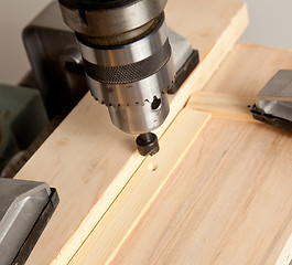 Image showing Drilling a countersunk hole