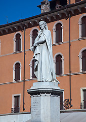 Image showing Statue of Dante in Verona