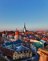 Image showing Old town of Tallinn Estonia