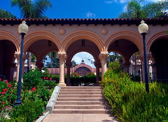 Image showing Casa de Balboa Detail showing the Botanical Building