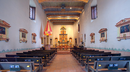 Image showing Interior of San Diego Mission