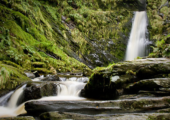 Image showing Close up of waterfall