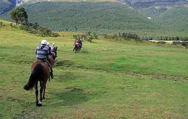 Image showing Horse ride into the countryside