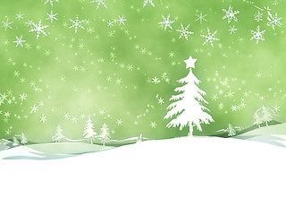 Image showing green christmas