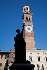 Image showing Lamberti tower in Verona