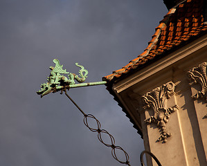 Image showing Bronze statue of dragon