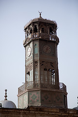 Image showing Old clock tower given by french king to Cairo