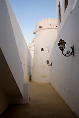 Image showing Alley in old fort in UAE