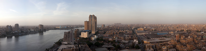 Image showing Panorama across Cairo skyline