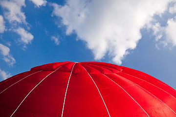 Image showing Hot air balloon - red