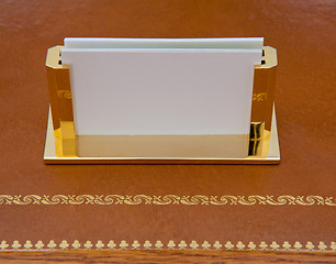 Image showing Brass business card holder