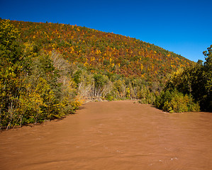 Image showing Raging flooded river