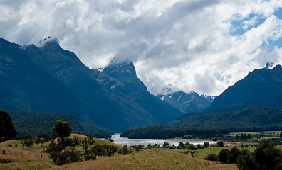 Image showing Rolling countryside in New Zealand