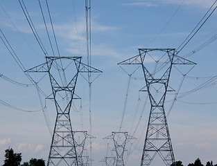 Image showing Electricity Pylons