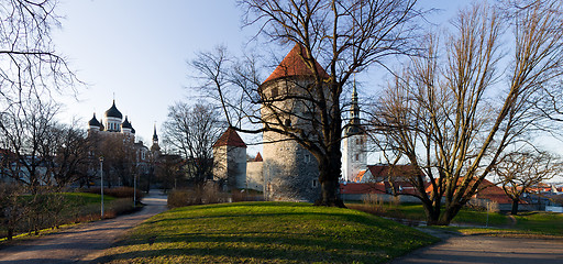 Image showing Old town of Tallinn Estonia