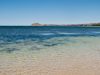 Image showing Beach at Granite Island near Victor Harbor