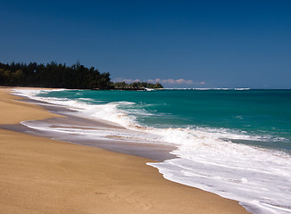 Image showing Lumahai beach on Kauai