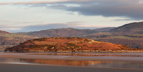 Image showing Winter scene at Portmeirion in Wales