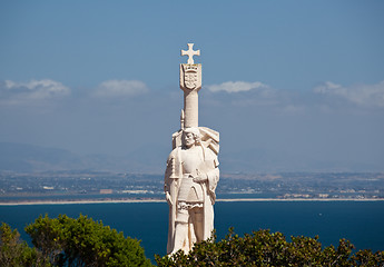 Image showing Cabrillo monument and San Diego