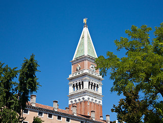 Image showing Bell Tower at St Mark's Square