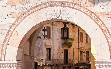 Image showing Old streets in Verona