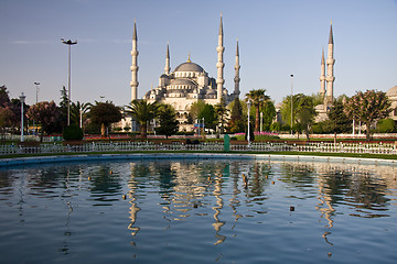 Image showing Blue Mosque Reflection