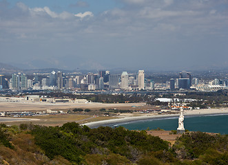 Image showing Cabrillo monument and San Diego