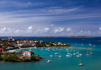 Image showing Entering Cruz Bay on St John