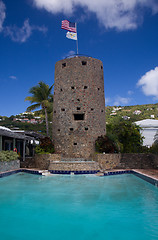 Image showing Blackbeards Tower in St Thomas