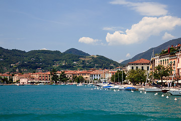 Image showing Entering Salo by boat