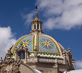 Image showing Dome by California Tower in Balboa Park